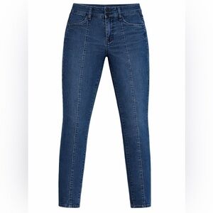 Express Dark Blue High Waisted Skinny Jeans